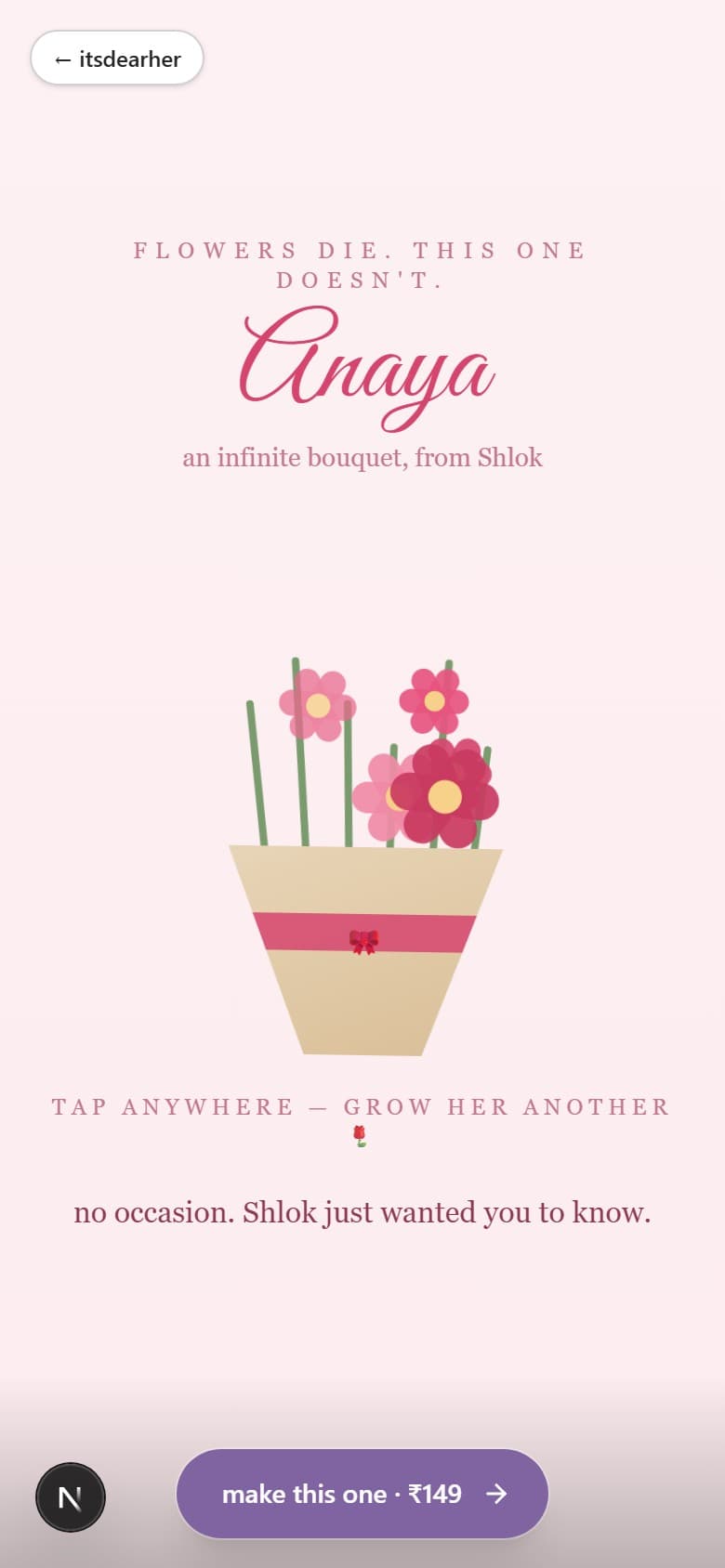 for girlfriend · infinite bouquet 💐