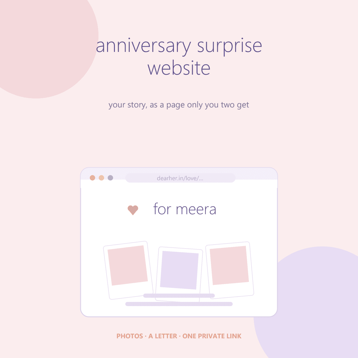Anniversary Surprise Website