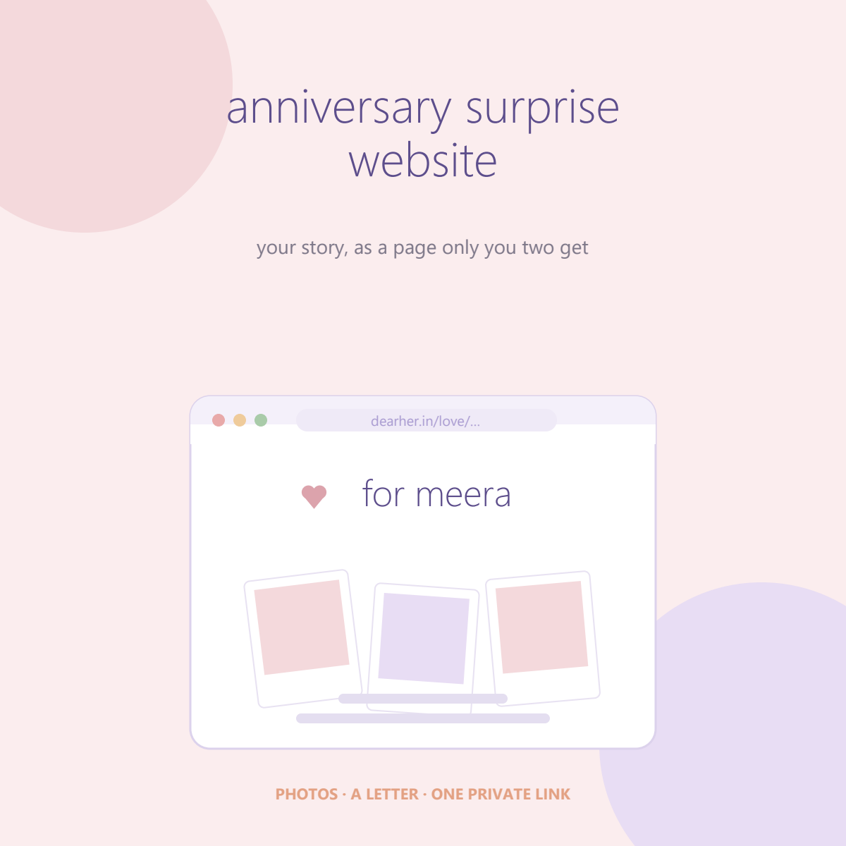Anniversary Surprise Website