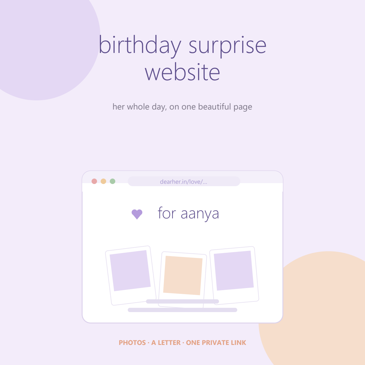 Birthday Surprise Website
