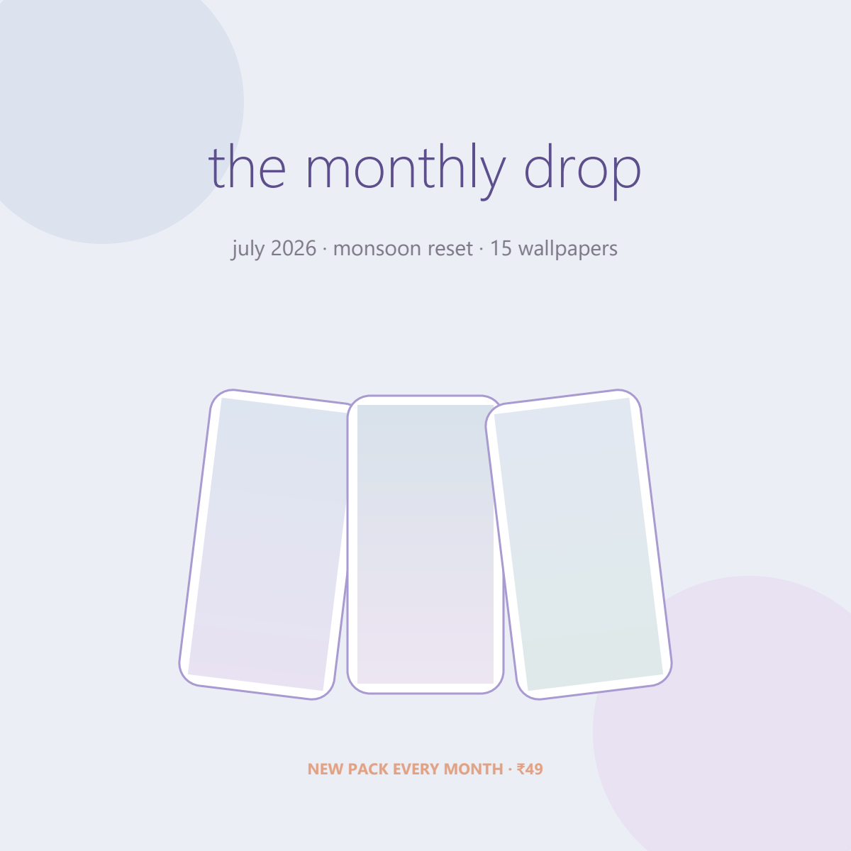 The Monthly Drop — July 2026
